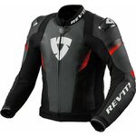 Rev'it! Jacket Control Black/Neon Red 50 Usnjena jakna