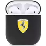 Ferrari Ferrari On Track Leather - etui za AirPods 1/2 generacije (črn)