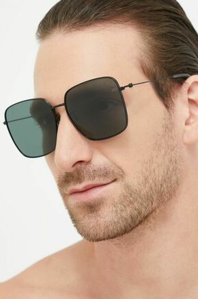 Sončna očala Tommy Jeans črna barva - črna. Sončna očala iz kolekcije Tommy Jeans. Model s toniranimi stekli in okvirji iz kombinacije umetne snovi in kovine. Ima filter UV 400.