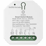 WOOX R7279 pametno stikalo, 2-kanalno, WiFi, vgradno