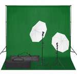 shumee Komplet za foto studio z lučmi in ozadjem