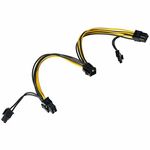 Akyga adapter PCI Express 6 pin M / 2x 6+2 pin F, AK-CA-55