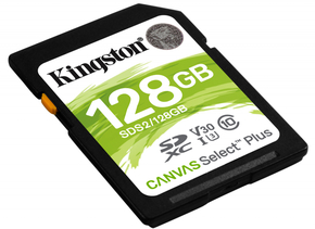 Kingston Canvas Select Plus 128GB SDXC spominska kartica