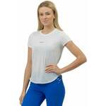Nebbia FIT Activewear T-shirt “Airy” with Reflective Logo White L Fitnes majica