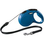 Flexi povodec New Classic, M, 5m/20kg, moder