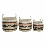 NEW Komplet košar DKD Home Decor Naravno Vlakno (30 x 30 x 25 cm)