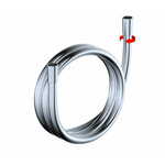 Prosan Prosan Basic Silver- cev za prho, 1250 mm