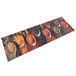 vidaXL Kuhinjska preproga pralna žlice in začimbe 60x180 cm žamet