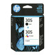 HP 305 (6ZD17AE), originalna kartuša, črna + barvna, 2x2ml, Za tiskalnik: HP DESKJET 2710 ALL-IN-ONE, HP DESKJET 2710 E-ALL-IN-ONE, HP DESKJET 2720