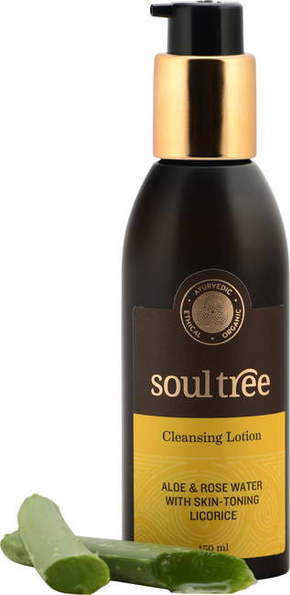 "Soul Tree Čistilni losjon z aloe vero in vrtnico - 150 ml"