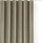 Bež žametna zavesa za delno zatemnitev 530x175 cm Velto – Filumi