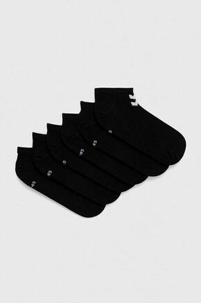 Nogavice Hummel 6-pack črna barva - črna. Nogavice iz kolekcije Hummel. Model izdelan iz vzorčastega materiala. V kompletu je šest parov.
