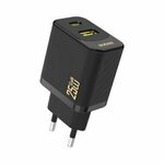 Dudao A26T GaN polnilnik USB / USB-C 25W, črna