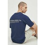 Bombažna kratka majica New Balance moška, mornarsko modra barva, MT41588NNY - mornarsko modra. Kratka majica iz kolekcije New Balance, izdelana iz elastične pletenine. Model iz izjemno udobne bombažne tkanine.