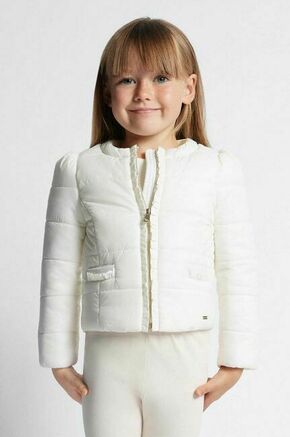 Otroška jakna Mayoral bela barva - bela. Otroški jakna iz kolekcije Mayoral. Delno podložen model