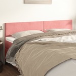 vidaXL Posteljno vzglavje 2 kosa roza 100x5x78/88 cm žamet