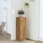 Vidaxl Stojalo za rastline artisian hrast 33x33x100 cm inženirski les