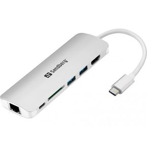 Sandberg Sandberg USB-C HDMI + LAN + SD + USB