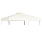 Nadomestna streha za paviljon 310 g/m² kremno bela 3x3 m