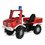 Rolly Toys Unimog Mercedes Benz Pedal Car Gasilska brigada + petelin