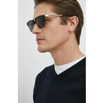 Sončna očala Gucci GG1226S moška, črna barva - črna. Sončna očala iz kolekcije Gucci. Model z enobarvnimi stekli in okvirji iz kombinacije umetne snovi in kovine. Ima filter UV 400.