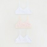 Reserved - GIRLS` TOP BRA MULTI - bela bela 95% BOMBAŽ, 5% ELASTAN 674EB-00X