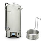 Klarstein Mundschenk XXL + potopni hladilnik, naprava za varjenje piva, 3000 W, 50 l, nerjaveče jeklo 304