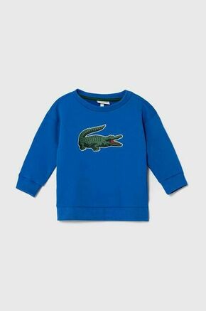 Otroški bombažen pulover Lacoste - modra. Otroški pulover iz kolekcije Lacoste