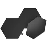 NEW Nanoleaf Shapes Hexagons Expansion Pack - dodatne svetlobne plošče (3 svetlobne plošče) (črna)