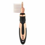 EBI NOIR DEMATTING COMB 9 BLADES SMALL/w.THUMB REST/ca.17,5x5,5cm