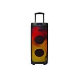 Manta SPK5220 Flame zvočnik, Karaoke, vgrajena baterija, Bluetooth/USB/RADIO FM, Disco LED lučke, črn (MAN-SPK5220)