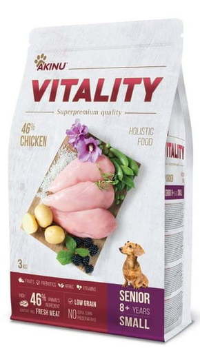 Akinu hrana za pse VITALITY dog senior small chicken
