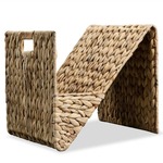 vidaXL Držalo za revije 31x31x31 cm vodna hijacinta