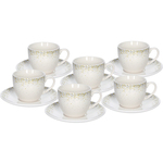 TOGNANA set skodelic za čaj s podstavkom Astrid 200 ml, 6 kos, porcelan