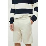 Kratke hlače Calvin Klein moški, bež barva - bež. Kratke hlače iz kolekcije Calvin Klein. Model izdelan iz gladke tkanine. Model iz izjemno udobne, zračne tkanine z visoko vsebnostjo bombaža.