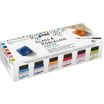 Kreul Classic Color Living Set barv za steklo in porcelan Living Set 6 x 20 ml