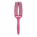 Olivia Garden Fingerbrush L´amour ravna krtača za lase Hot Pink 1 kos
