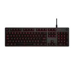 Logitech G413 žični mehanska tipkovnica, USB, bela/rdeča/rjava/srebrna/črna