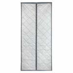 Siva/srebrna izolacijska zavesa za vrata 80x200 cm – Maximex