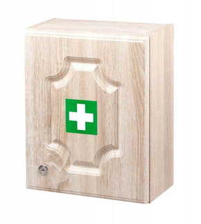 ŠTĚPAŘ Stenska omarica za prvo pomoč za 5 oseb – dekor les