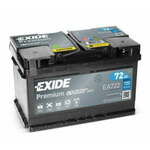 Exide Premium EA722 akumulator, 72 Ah, D+, 720 A(EN), 278 x 175 x 175 mm