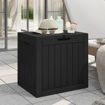 vidaXL Vrtna škatla za shranjevanje črna 55,5x43x53 cm PP