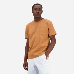 Bombažna kratka majica New Balance oranžna barva - oranžna. Kratka majica iz kolekcije New Balance
