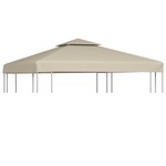 Nadomestna streha za paviljon 310 g/m² bež 3x3 m
