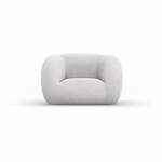 Svetlo siv fotelj iz tkanine bouclé Essen – Cosmopolitan Design