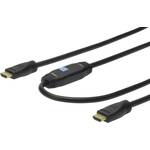 Digitus HDMI kabel z ojačevalcem 20m, črn