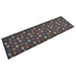 vidaXL Kuhinjska preproga pralna tačke 60x180 cm žamet