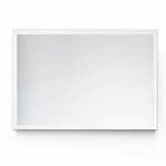 tulup.si Okrasno pravokotno ogledalo bel MDF okvir 100x70 cm Bela