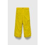 Otroške hlače Columbia rumena barva - rumena. Otroški hlače iz kolekcije Columbia. Model izdelan iz vodoodpornega materiala.