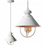 Toolight Stropna viseča svetilka LINZ White APP103-1CP